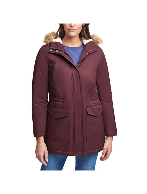 Levi's Women's Sherpa Lined Mid-Length Performance Parka Jacket (Standard and Plus)