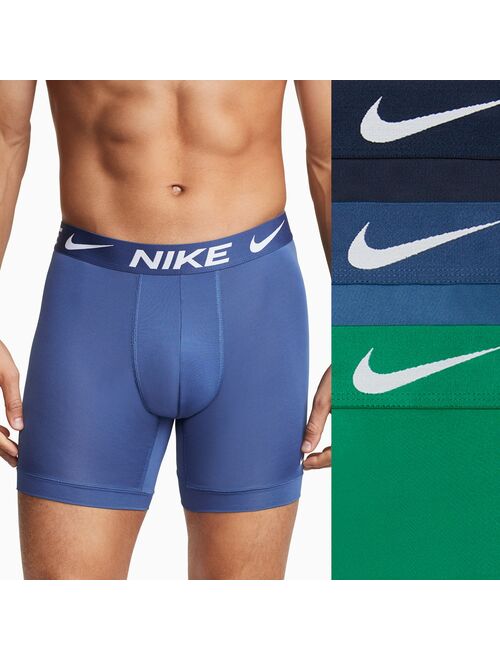 Men's Nike Dri-FIT Essential 3-pack Microfiber Long-Leg Boxer Briefs