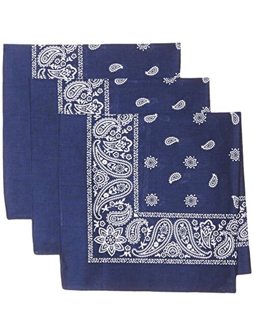 Levi's Men's 100% Cotton Multi-Purpose Bandana Gift Sets – Headband, Wrap, Protective Coverage