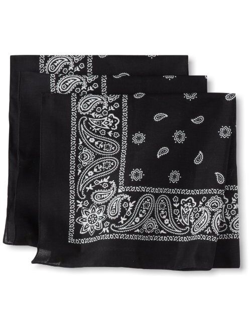 Levi's Men's 100% Cotton Multi-Purpose Bandana Gift Sets – Headband, Wrap, Protective Coverage