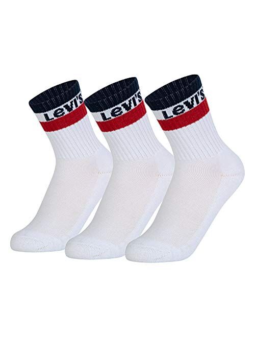 Levi's Kids' Regular Cut Crew Socks (3-pack)