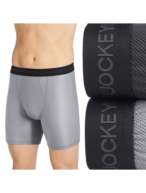 Men's Jockey® Ultimate Freedom 2-pack Long-Leg Boxer Briefs