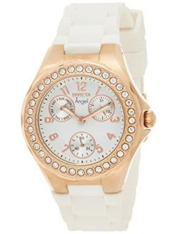 Women's 1646 Angel Jelly Fish Crystal Accented White Dial Watch