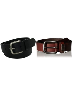 Men's Beveled Leather Belt 44