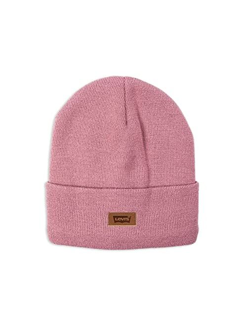 Levi's unisex-adult Classic Warm Winter Knit Beanie Hat Cap Fleece Lined for Men and Women Beanie Hat