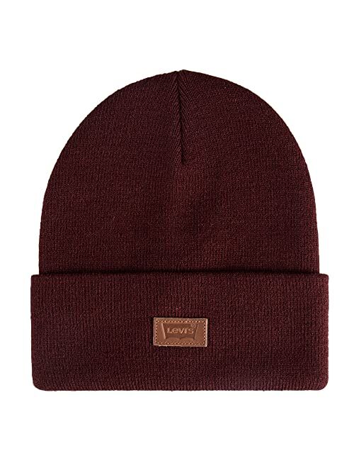 Levi's unisex-adult Classic Warm Winter Knit Beanie Hat Cap Fleece Lined for Men and Women Beanie Hat