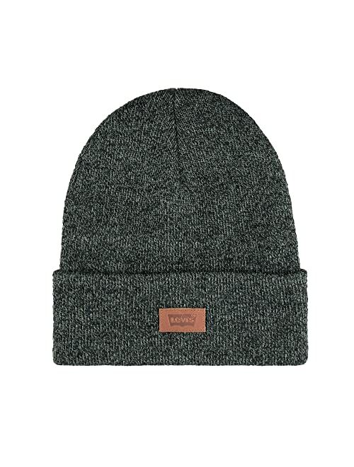 Levi's unisex-adult Classic Warm Winter Knit Beanie Hat Cap Fleece Lined for Men and Women Beanie Hat