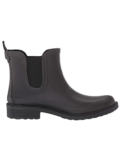 Madewell Women’s Chelsea Waterproof Ankle Rain Boots - Pull-On Design, Soft Leather Lining and Cushioned Footbed