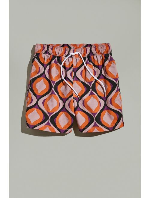 Urban Outfitters UO ‘70s Geo Print Swim Short