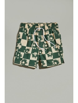 UO Daisy Checkerboard Print Swim Short