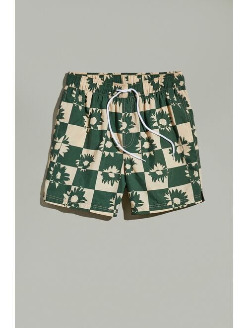 Urban Outfitters UO Daisy Checkerboard Print Swim Short