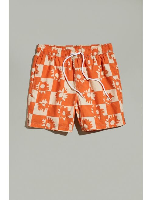 Urban Outfitters UO Daisy Checkerboard Print Swim Short