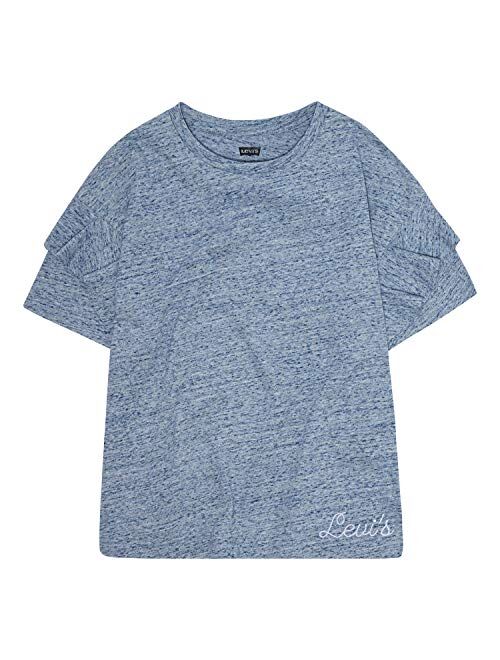 Levi's Girls' Ruffled Oversized Knit T-Shirt