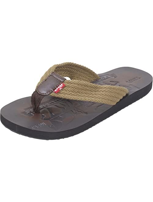 Levi's Mens Two Horse Casual Flip-Flop Sandal Shoe