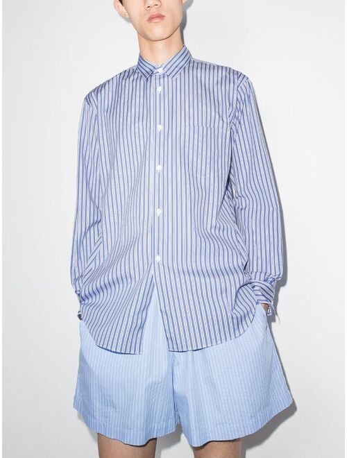 Comme Des Garçons Shirt striped button-up shirt