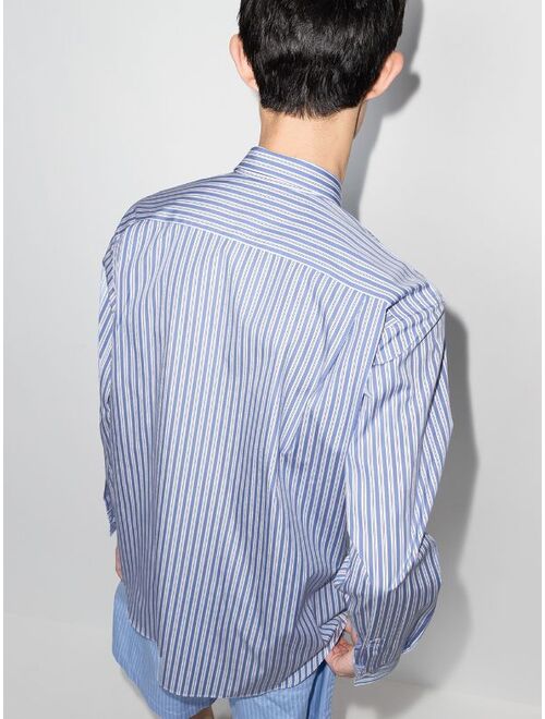 Comme Des Garçons Shirt striped button-up shirt