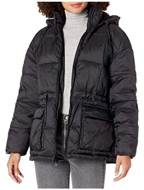 Levi's Women's Quilted Megan Hooded Puffer Jacket