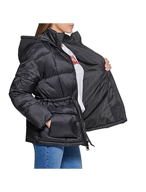 Levi's Women's Quilted Megan Hooded Puffer Jacket