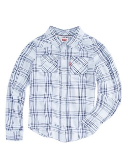 Kids Levi's Girls' Little Long Sleeve Button Up Shirt