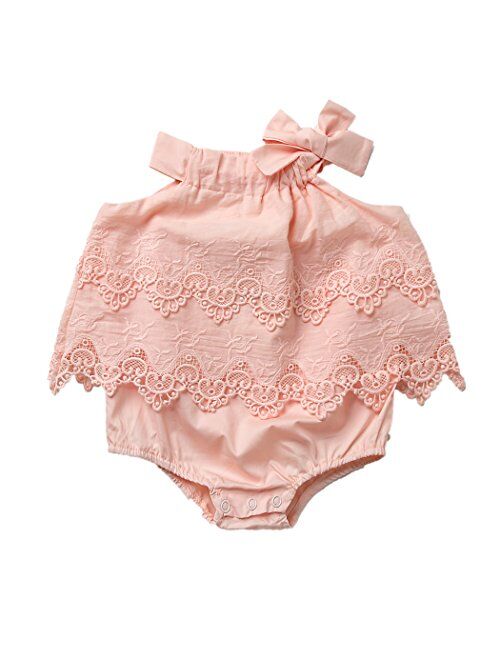 Colorful Childhood Newborn Baby Romper Girls Jumpsuit Infant Bodysuit Tutu Lace Dress Clothes Outfit