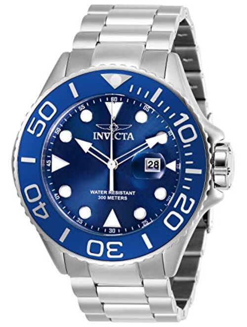 Invicta Men's Pro Diver Stainless Steel Quartz Diving Watch with Stainless-Steel Strap, Silver, 24 (Model: 28768, 28767, 28766)