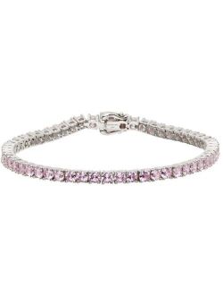 Hatton Labs Silver Rose Tennis Bracelet