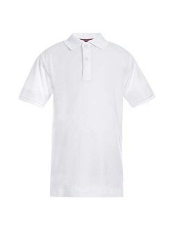 Kids' Short Sleeve Performance Co-ed Polo Shirt, Boys & Girls School Uniform Clothes