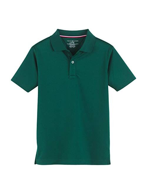 Tommy Hilfiger Kids' Short Sleeve Performance Co-ed Polo Shirt, Boys & Girls School Uniform Clothes