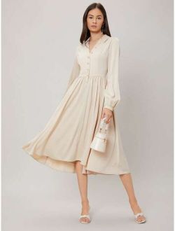 Premium Flowy Shirt Dress