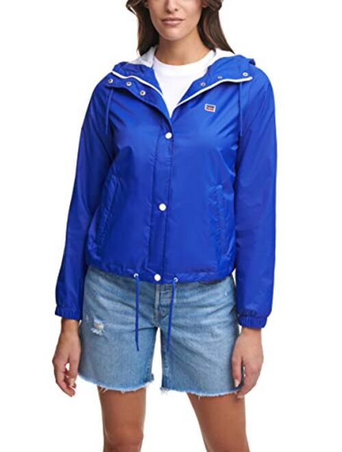 Levi's Women's Retro Hooded Rain Windbreaker Jacket (Standard & Plus Sizes)