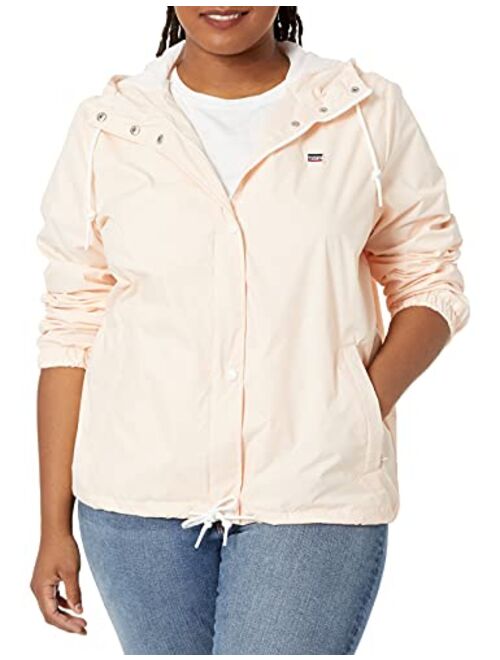 Levi's Women's Retro Hooded Rain Windbreaker Jacket (Standard & Plus Sizes)