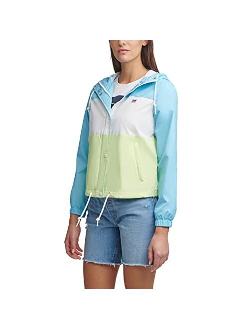 Levi's Women's Retro Hooded Rain Windbreaker Jacket (Standard & Plus Sizes)