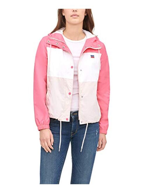 Levi's Women's Retro Hooded Rain Windbreaker Jacket (Standard & Plus Sizes)