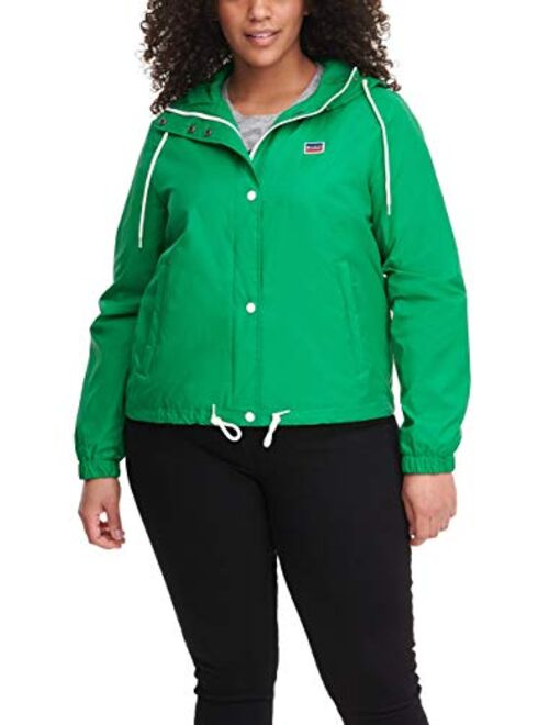 Levi's Women's Retro Hooded Rain Windbreaker Jacket (Standard & Plus Sizes)