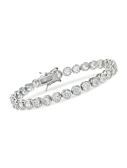 Ross-Simons 13.50 ct. t.w. CZ Tennis Bracelet in Sterling Silver