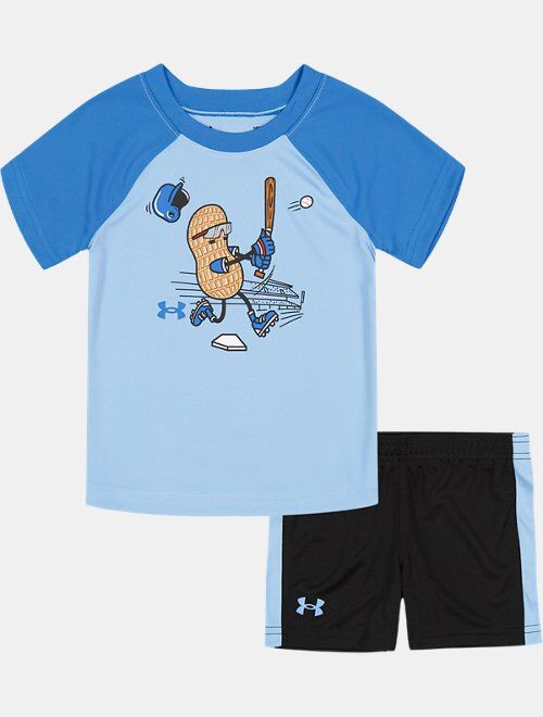 Under Armour Boys' Infant UA Peanut Raglan Short Sleeve & Shorts Set