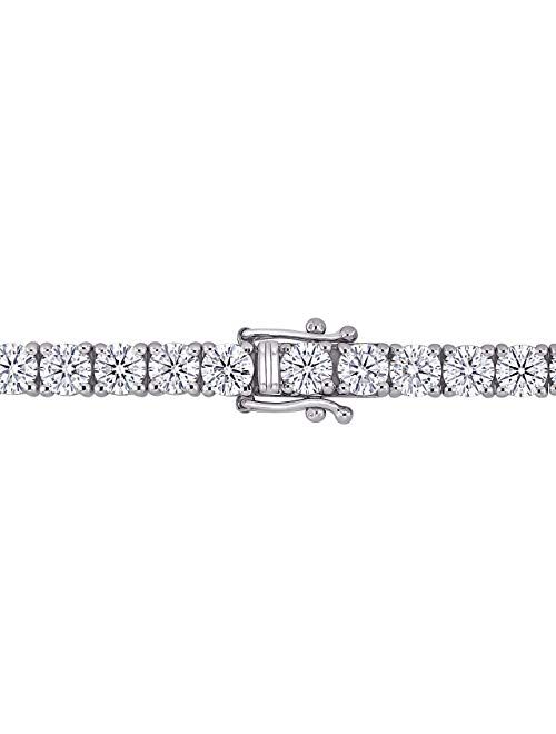 Generic (5.00 - 40.00 carat) DEF VVS1 Moissanite Diamond Tennis Bracelet Necklace Men Women (7.5, 13)