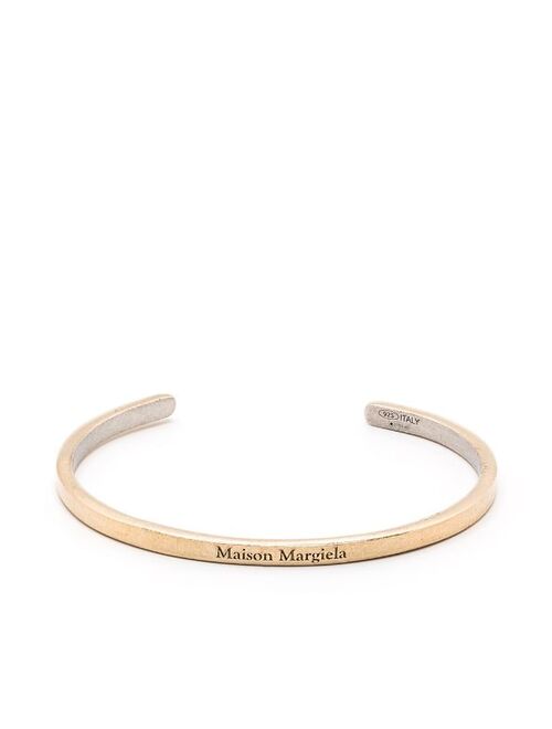 Maison Margiela logo-engraved cuff