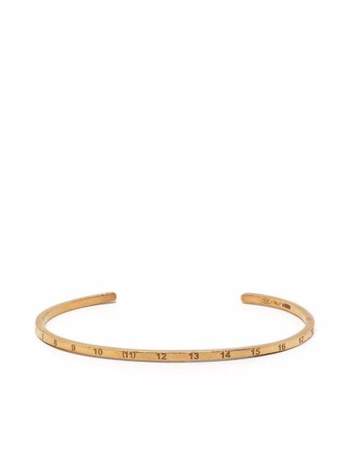 Maison Margiela number-engraved cuff bracelet