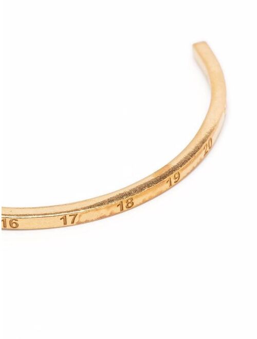 Maison Margiela number-engraved cuff bracelet