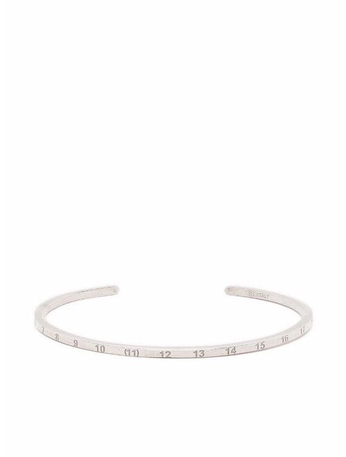 Maison Margiela numbers-engraved cuff bracelet