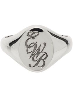 Ernest W. Baker Silver EWB Ring