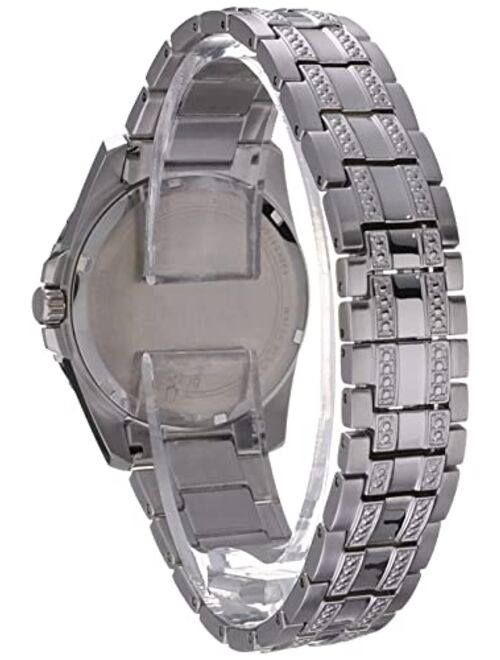 Bulova Box Set Quartz Calendar Men's 96K104 Watch, Stainless Steel Crystal, Silver-Tone