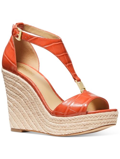 MICHAEL Michael Kors Women's Fanning Espadrille Wedge Sandals