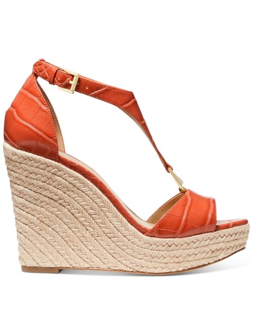 MICHAEL Michael Kors Women's Fanning Espadrille Wedge Sandals