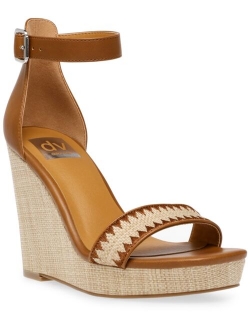 DV Dolce Vita Harla Platform Raffia Wedge Sandals