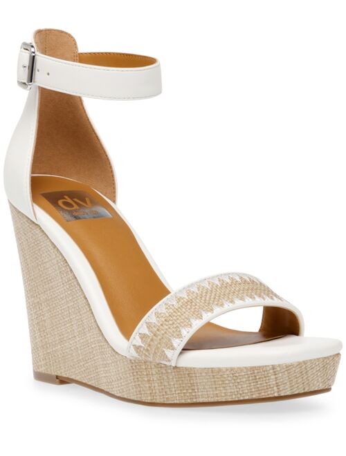 DV Dolce Vita Harla Platform Raffia Wedge Sandals