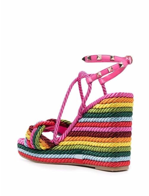 Valentino Garavani colour-block wedge sandals