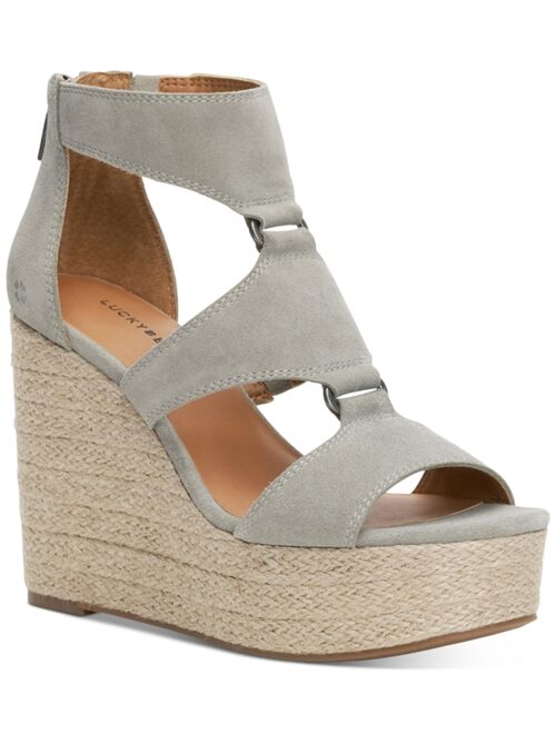 Lucky Brand Women's Rillyon Platform Wedge Sandals