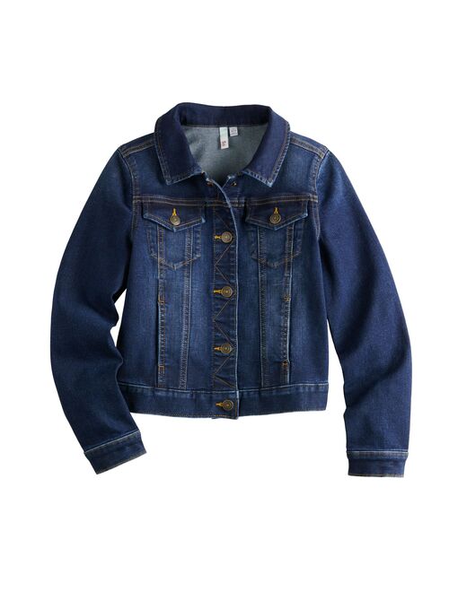 Girls 4-20 SO® Denim Trucker Jacket in Regular & Plus Sizes